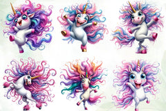 Funny Unicorn Clipart Bundle - CraftNest - Digital Crafting and Art