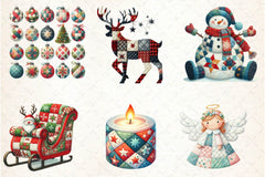 Quilted Christmas Clipart Bundle - CraftNest - Digital Crafting and Art