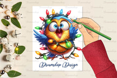 Funny Christmas Bird Clipart Bundle - CraftNest - Digital Crafting and Art