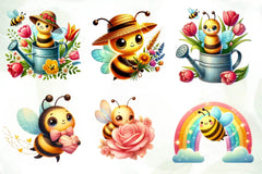 Spring Bee Clipart Bundle 3 - CraftNest - Digital Crafting and Art