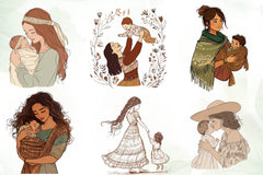 Boho Mothers Love Clipart Bundle - CraftNest - Digital Crafting and Art