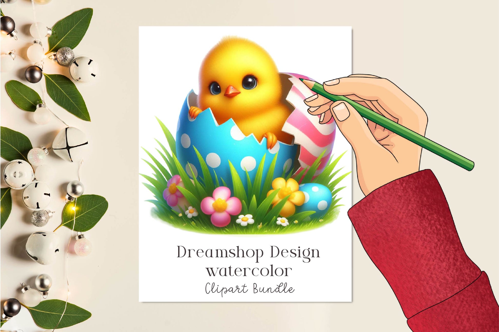 Easter Eggshell Chicks Peeking Clipart Bundle - CraftNest - Digital Crafting and Art
