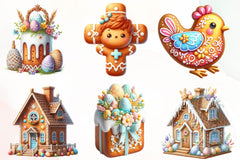 Easter Easter Gingerbread Clipart Bundle - CraftNest - Digital Crafting and Art