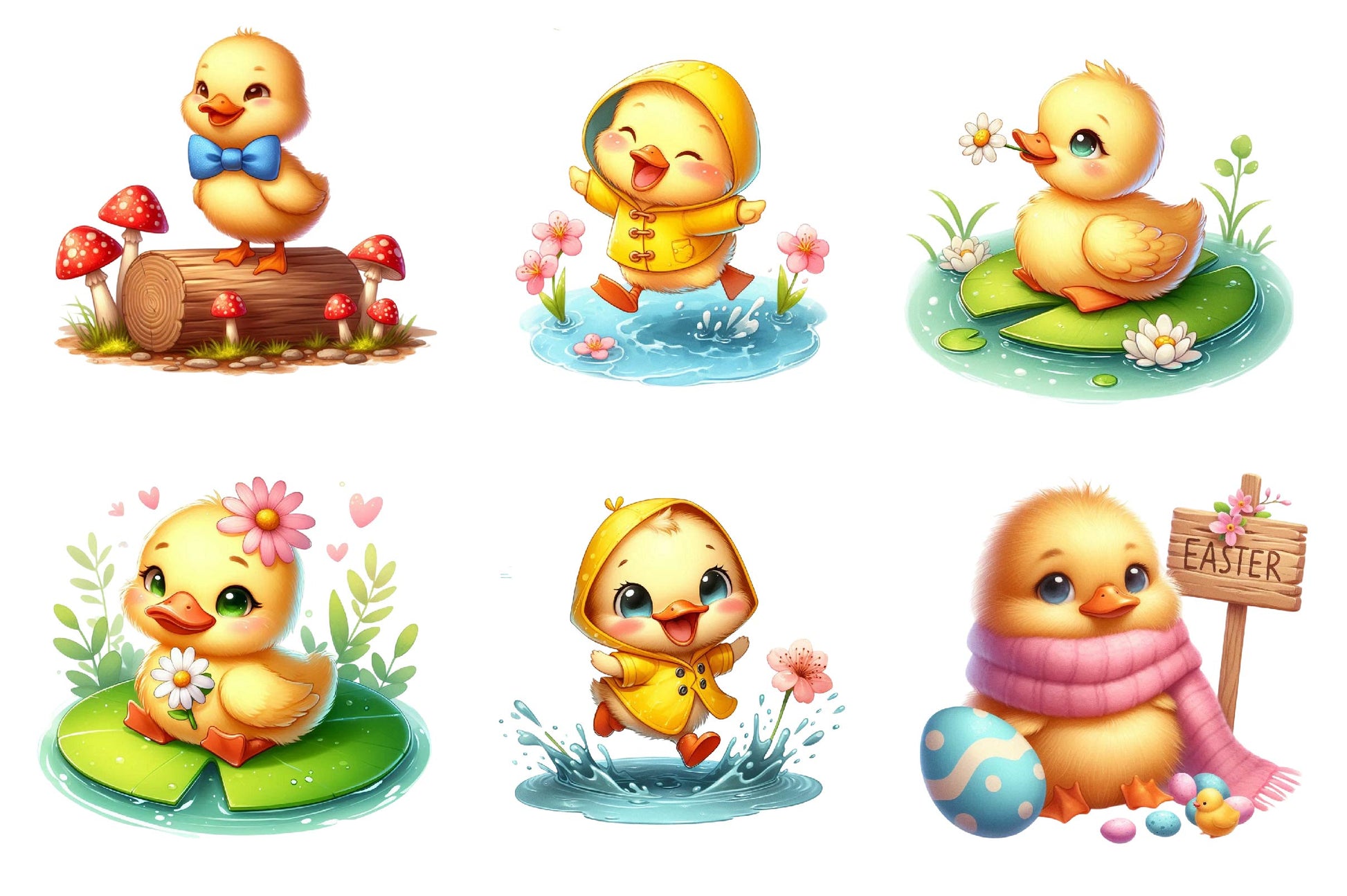 Spring & Easter Duck Clipart Bundle - CraftNest - Digital Crafting and Art