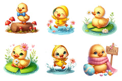 Spring & Easter Duck Clipart Bundle - CraftNest - Digital Crafting and Art