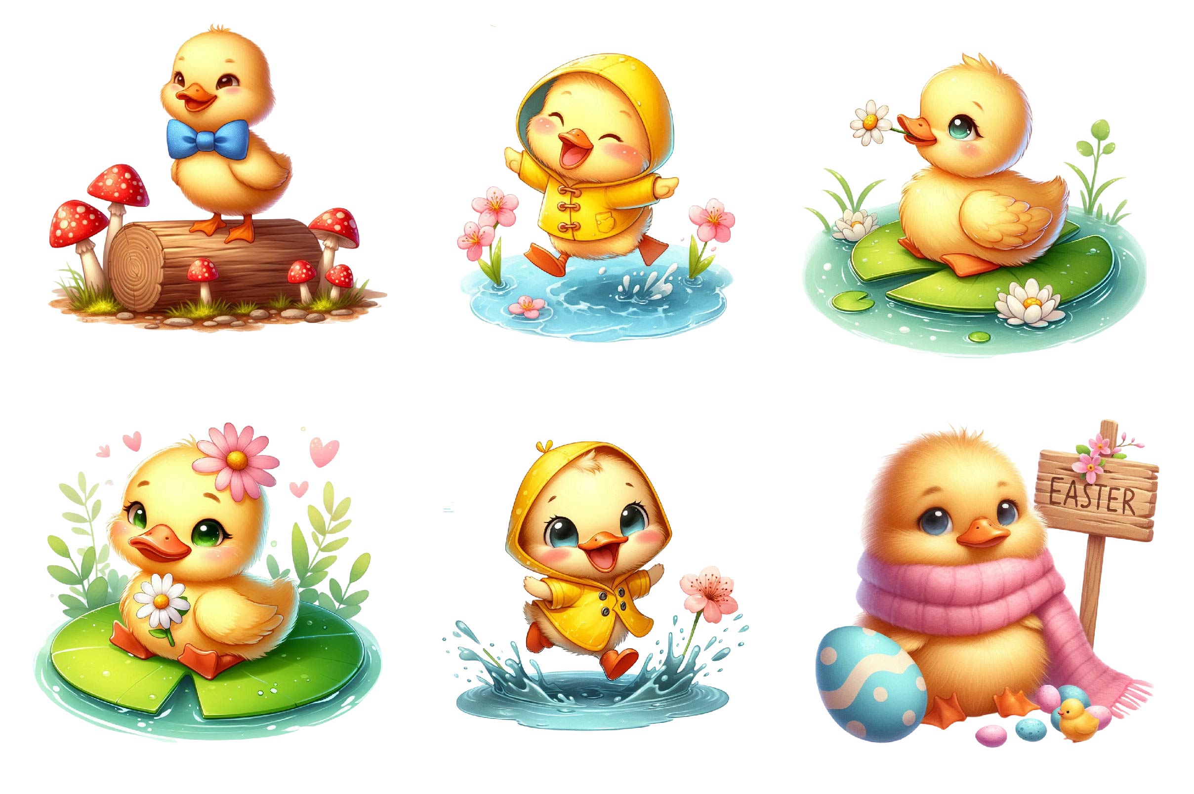 Spring & Easter Duck Clipart Bundle - CraftNest - Digital Crafting and Art