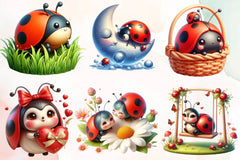 Cute Ladybug Clipart Bundle 1 - CraftNest - Digital Crafting and Art