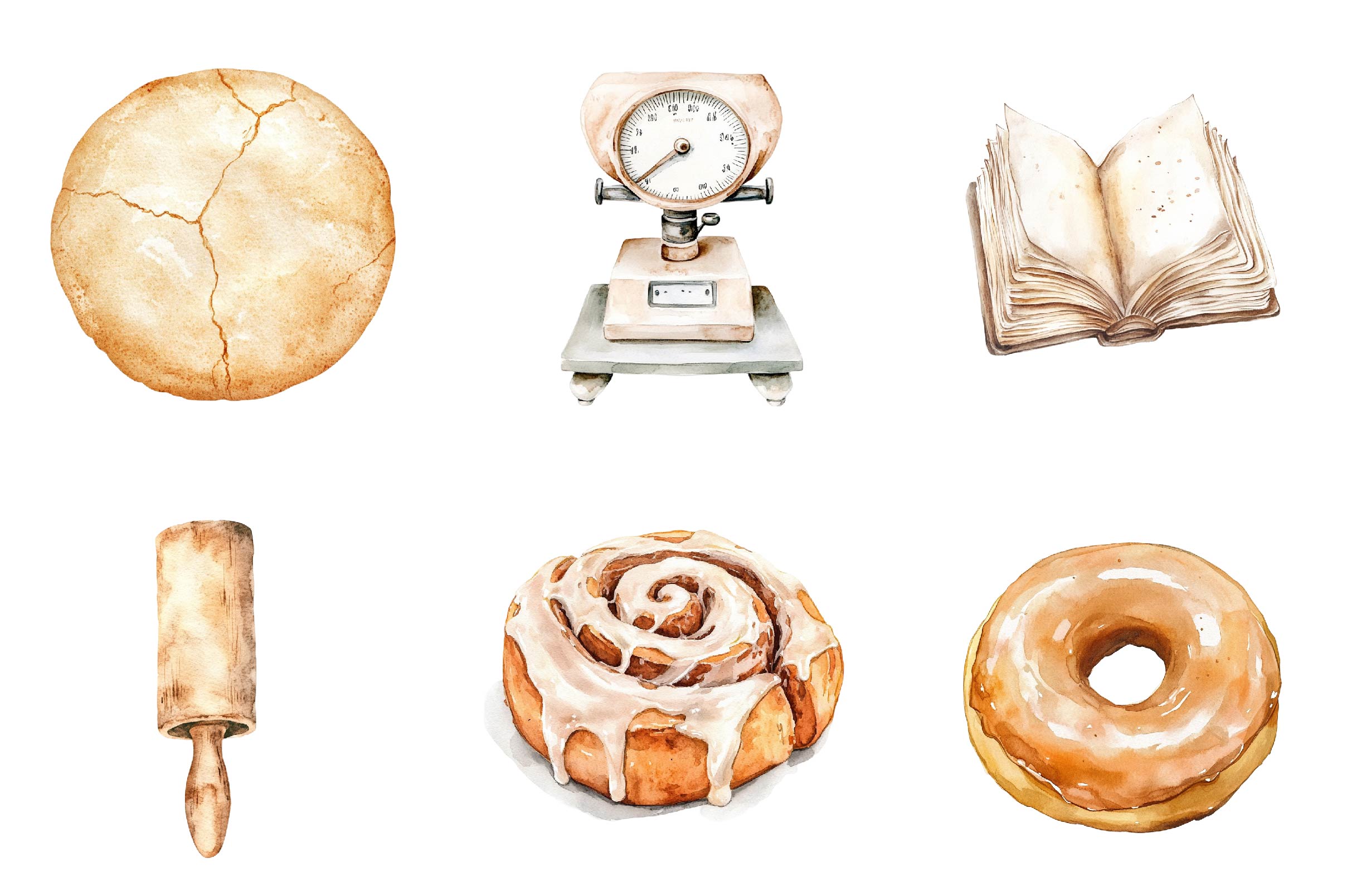 Neutral Baking Clipart Bundle - CraftNest - Digital Crafting and Art