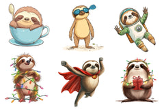 Quirky Funny Sloth Clipart Bundle - CraftNest - Digital Crafting and Art