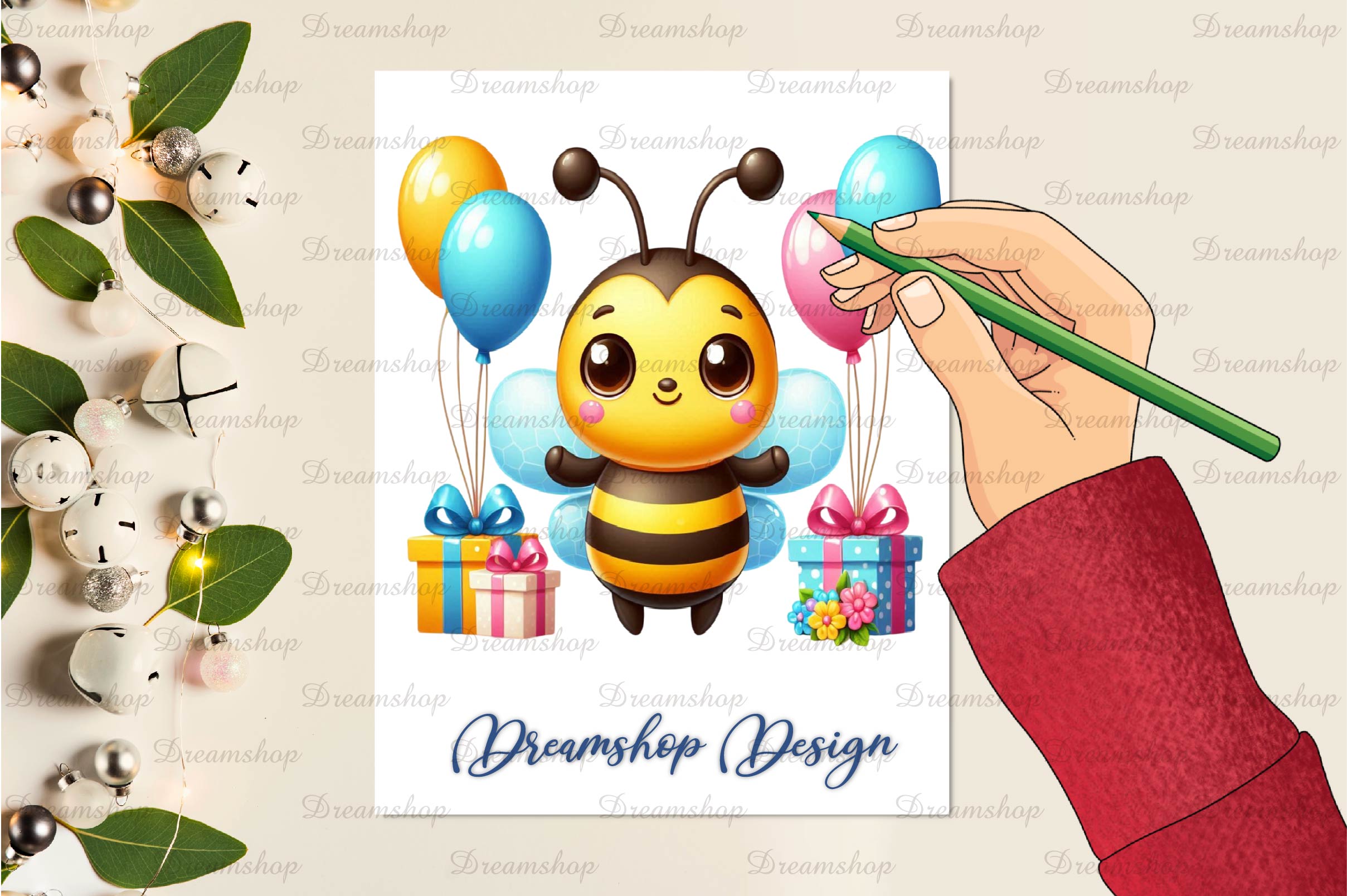 23 Cute Party Bee Clipart Bundle - CraftNest - Digital Crafting and Art