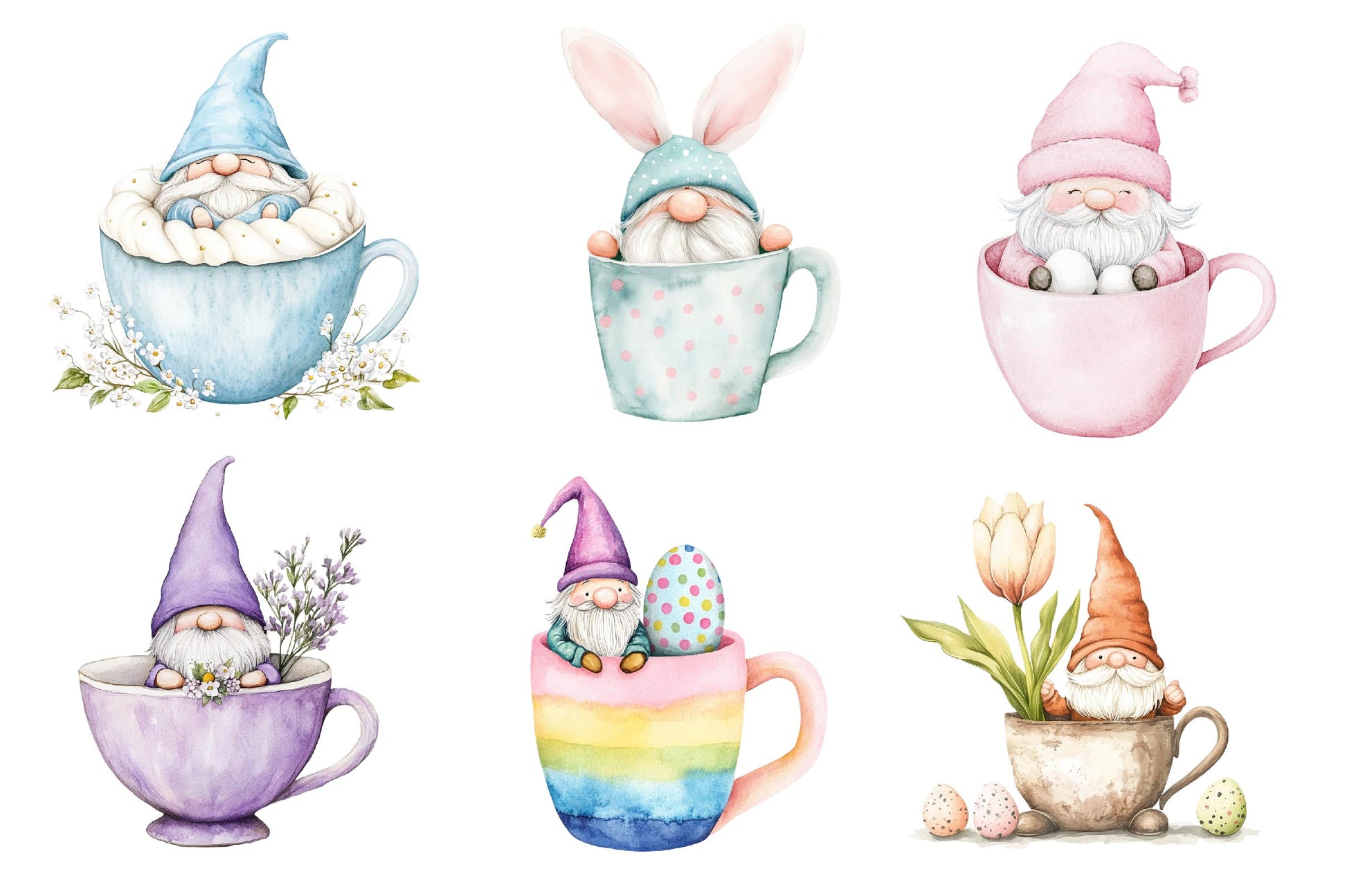 Easter Gnome Mug Cup Clipart Bundle - CraftNest - Digital Crafting and Art
