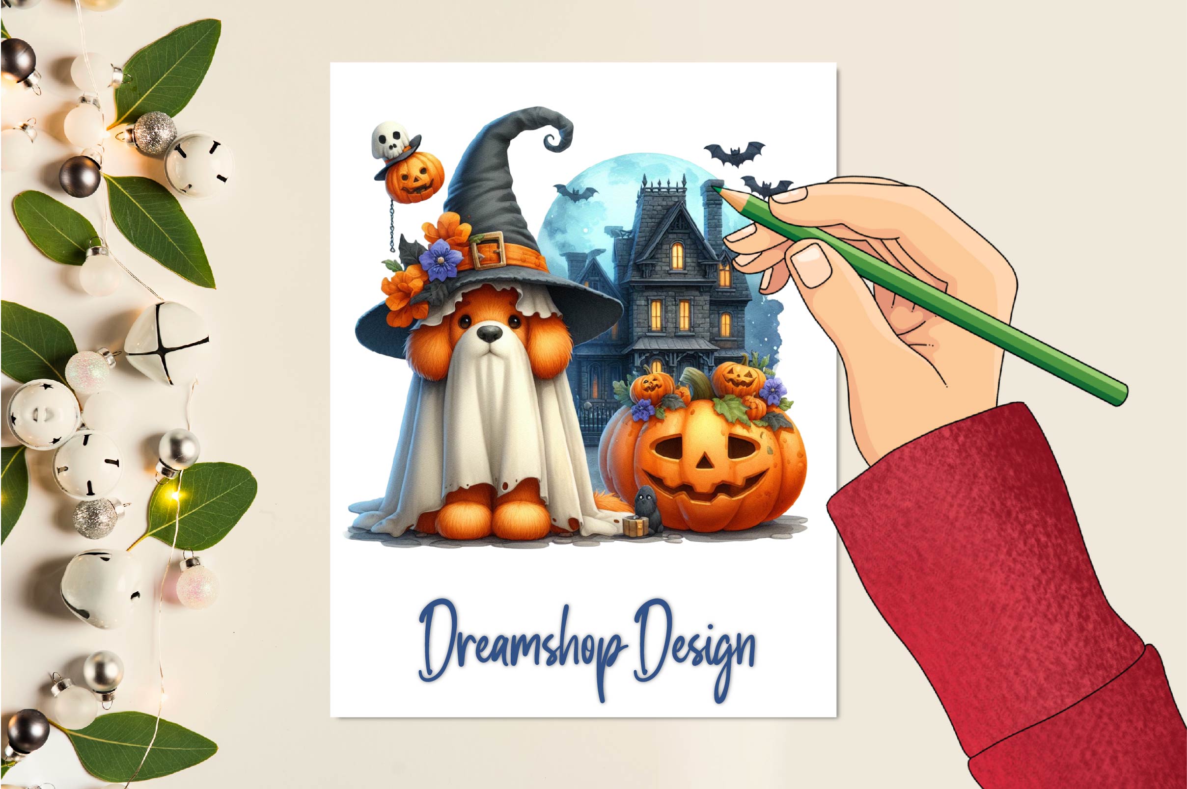 Ghost Dog Clipart Bundle - CraftNest - Digital Crafting and Art