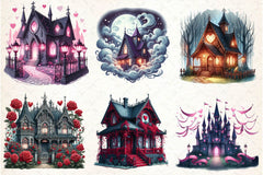 Valentine Gothic Palace Clipart Bundle - CraftNest - Digital Crafting and Art