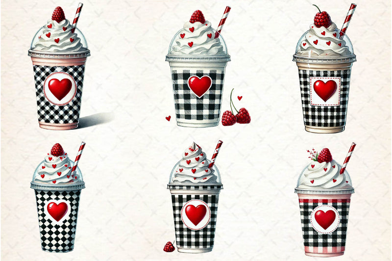Valentine Day Coffee Clipart Bundle - CraftNest - Digital Crafting and Art