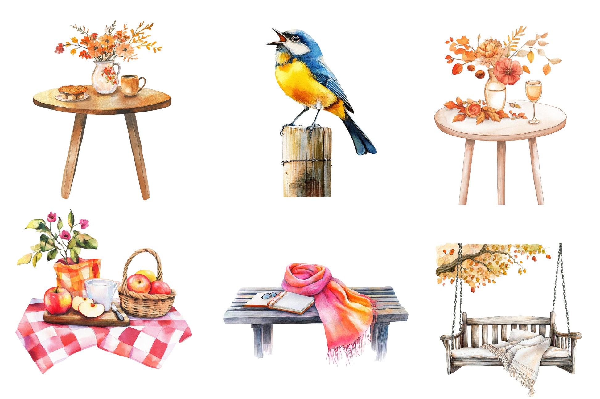 Morning And Fall Clipart Bundle - CraftNest - Digital Crafting and Art