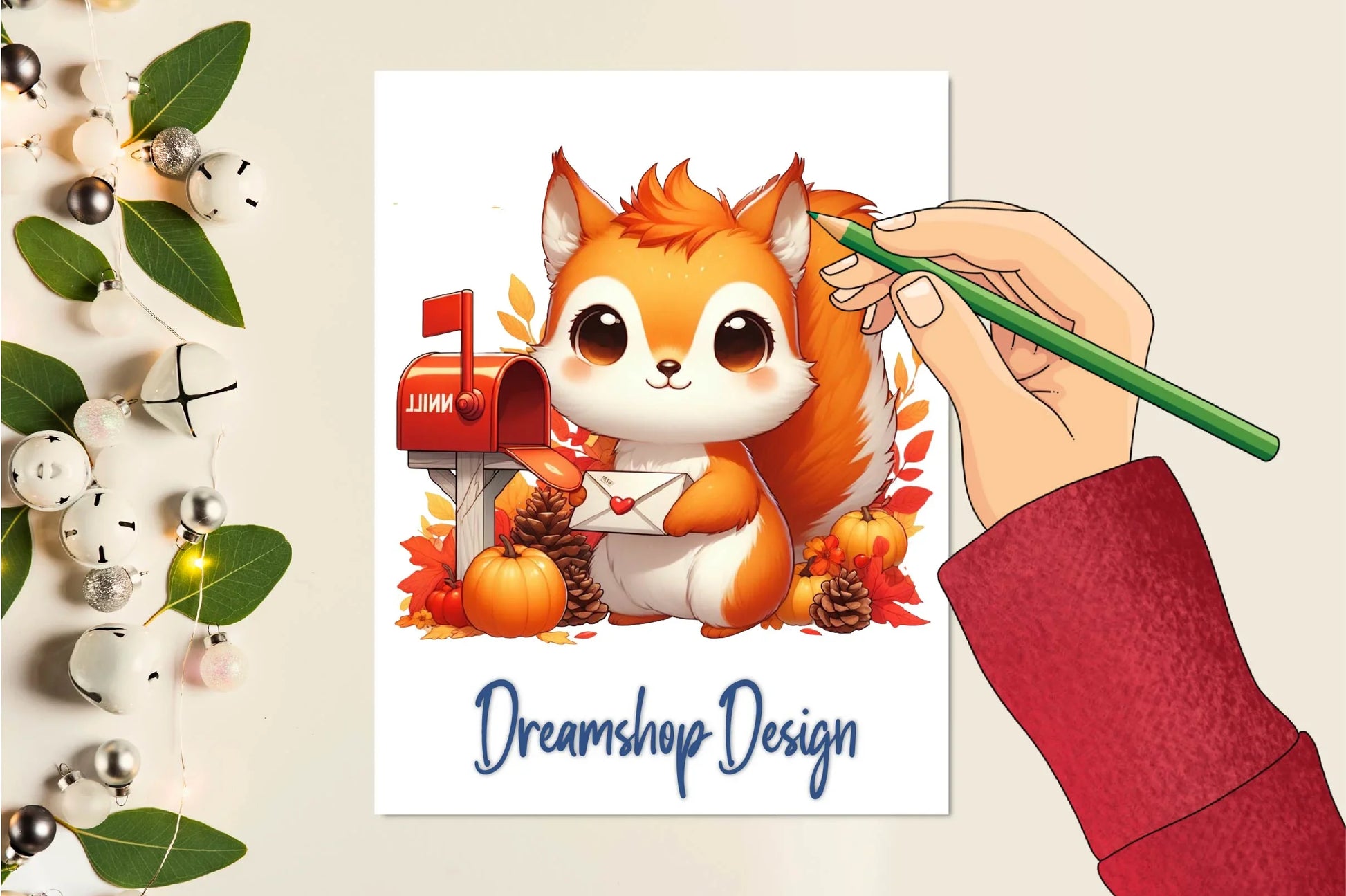 Autumn Squirrel With Mailbox Clipart Bundle - CraftNest - Digital Crafting and Art