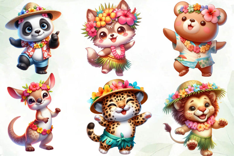 Hawaiian Hawaiian Dancing Clipart Bundle - CraftNest - Digital Crafting and Art