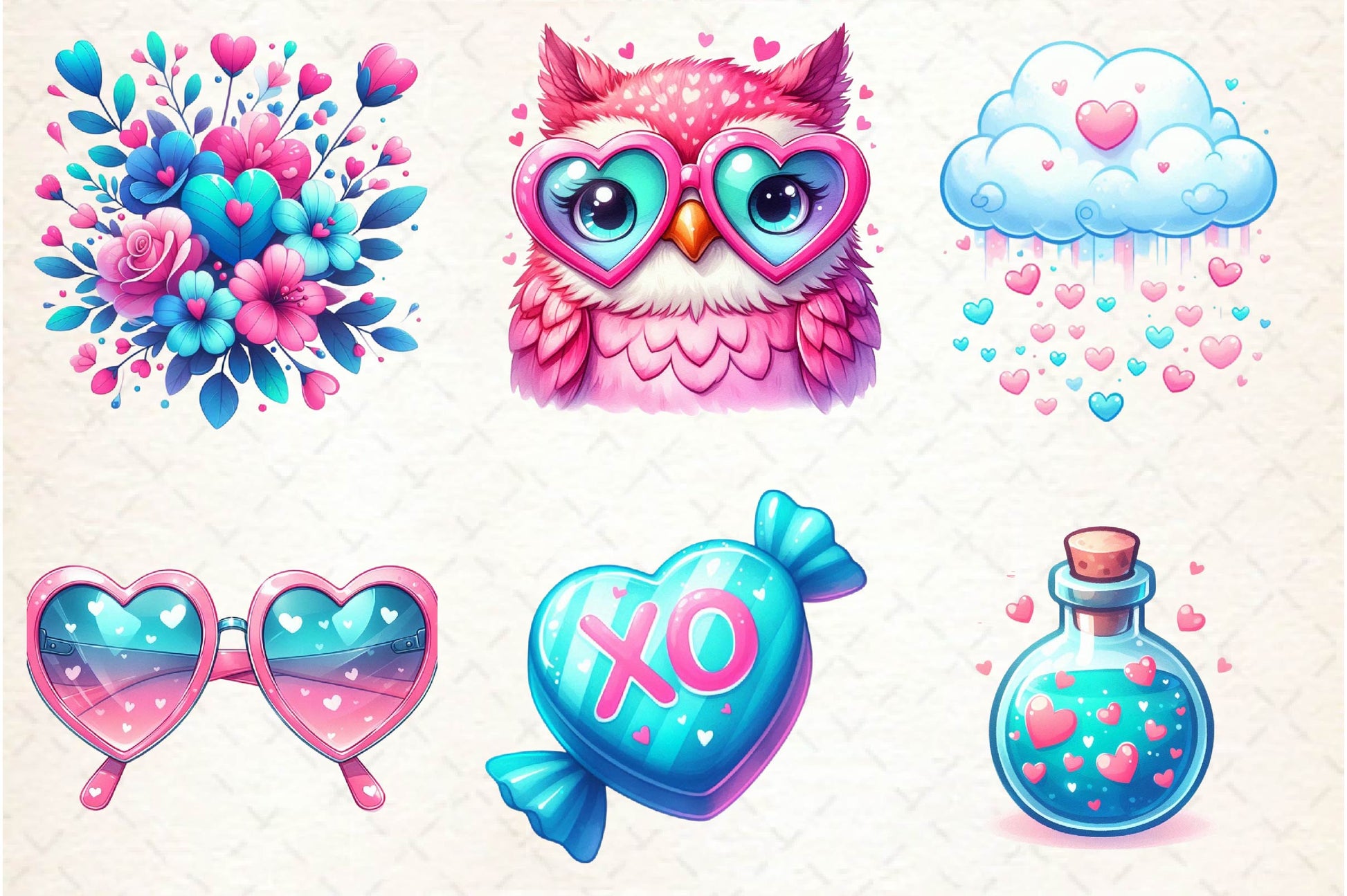 Cute Valentine Clipart Bundle - CraftNest - Digital Crafting and Art