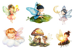 Adorable Tiny Fairy & Sparkles Clipart Bundle - CraftNest - Digital Crafting and Art