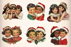 Vintage Christmas Card Clipart Bundle - CraftNest - Digital Crafting and Art
