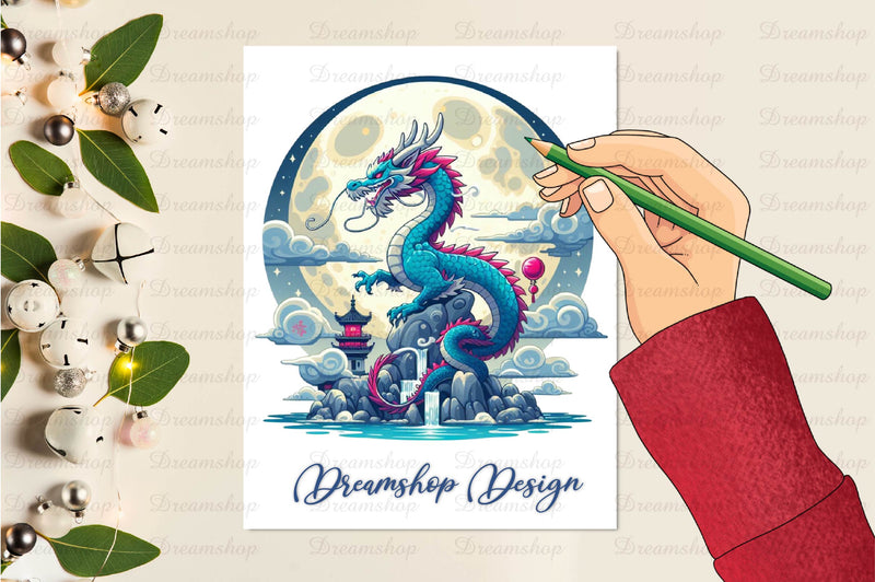 Cute Dragon Clipart Bundle - CraftNest - Digital Crafting and Art