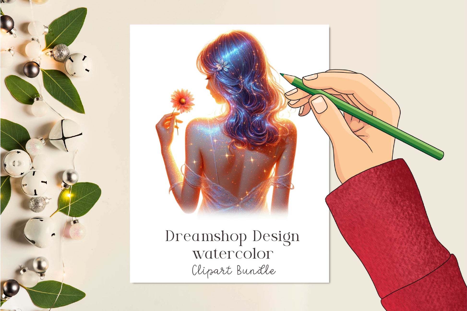 Beautiful Woman Rear View Clipart Bundle - CraftNest - Digital Crafting and Art