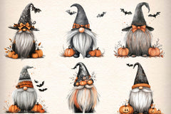 Autumn Gnome Clipart Bundle - CraftNest - Digital Crafting and Art