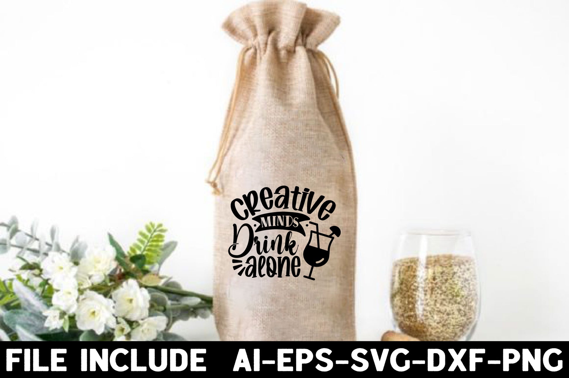 Wine Bag SVG Bundle - CraftNest - Digital Crafting and Art