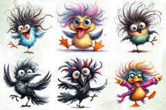 Funny Bird Funny Bird Clipart Bundle 1 - CraftNest - Digital Crafting and Art