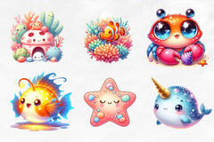 Nursery Decor Undersea Clipart Bundle - CraftNest - Digital Crafting and Art