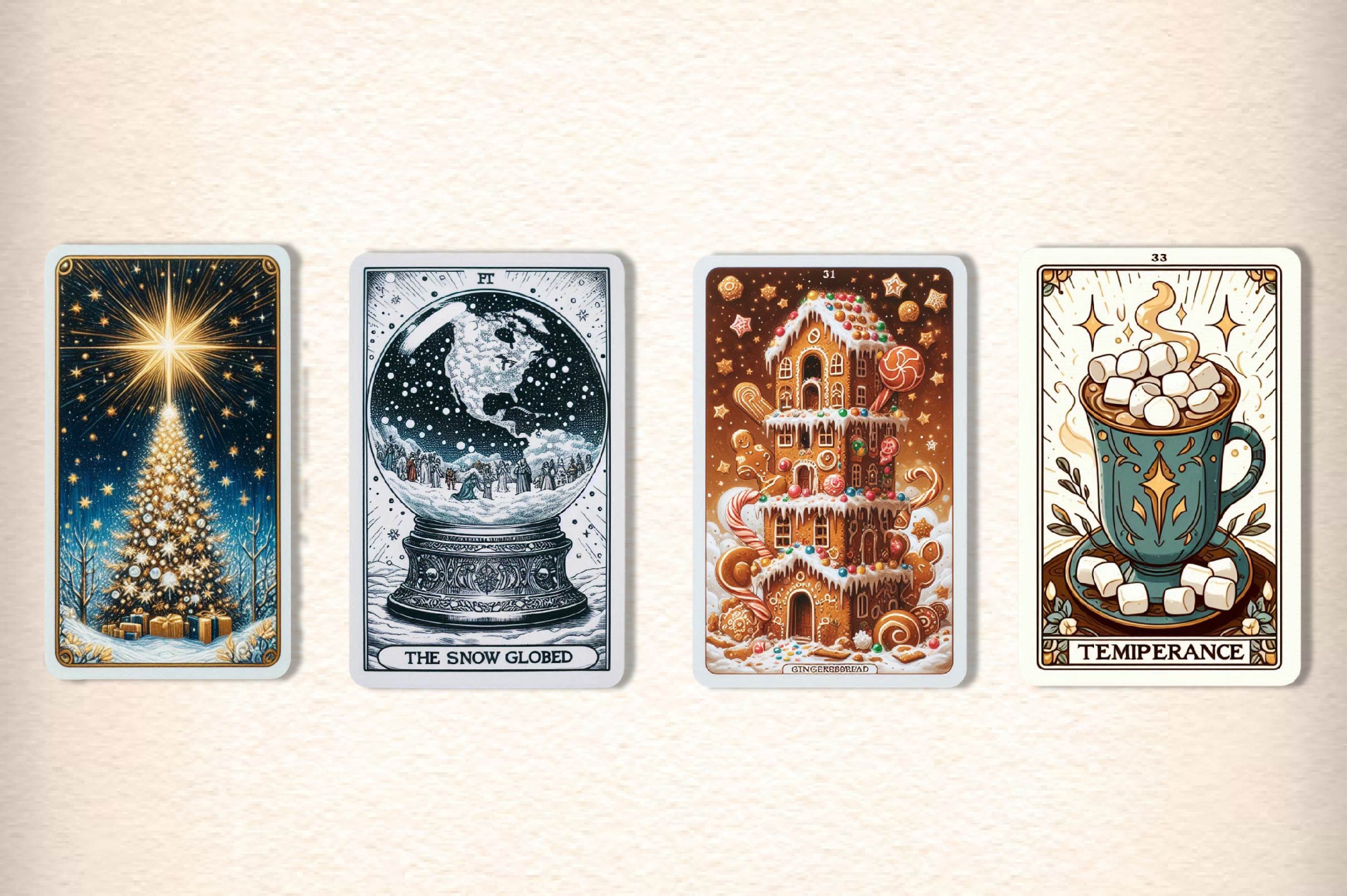 Christmas Tarot Card Clipart Bundle - CraftNest - Digital Crafting and Art