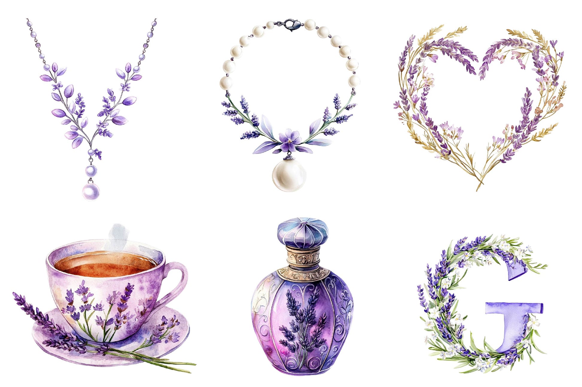 Lavender Mothers Day Clipart Bundle 1 - CraftNest - Digital Crafting and Art