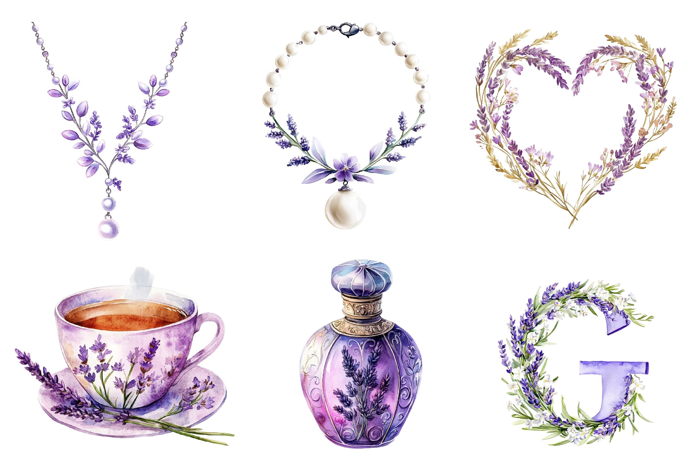 Lavender Mothers Day Clipart Bundle 1 - CraftNest - Digital Crafting and Art