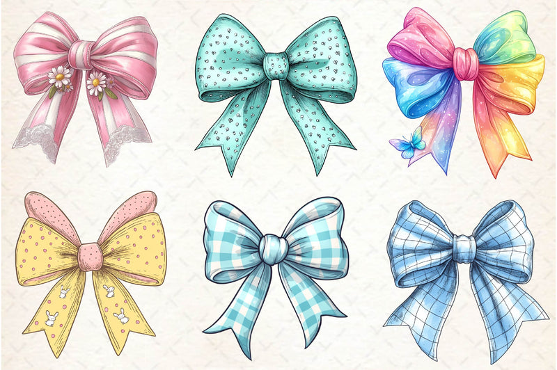 Easter Bow Clipart Bundle 2 - CraftNest - Digital Crafting and Art