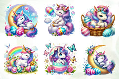 Newborn Unicorn Easter Day Clipart Bundle - CraftNest - Digital Crafting and Art