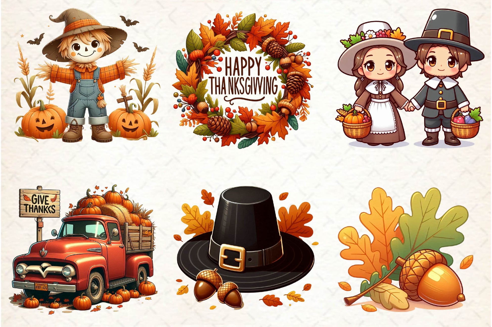 Thanksgiving Clipart Bundle - CraftNest - Digital Crafting and Art