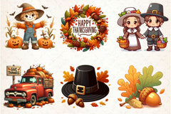 Thanksgiving Clipart Bundle - CraftNest - Digital Crafting and Art