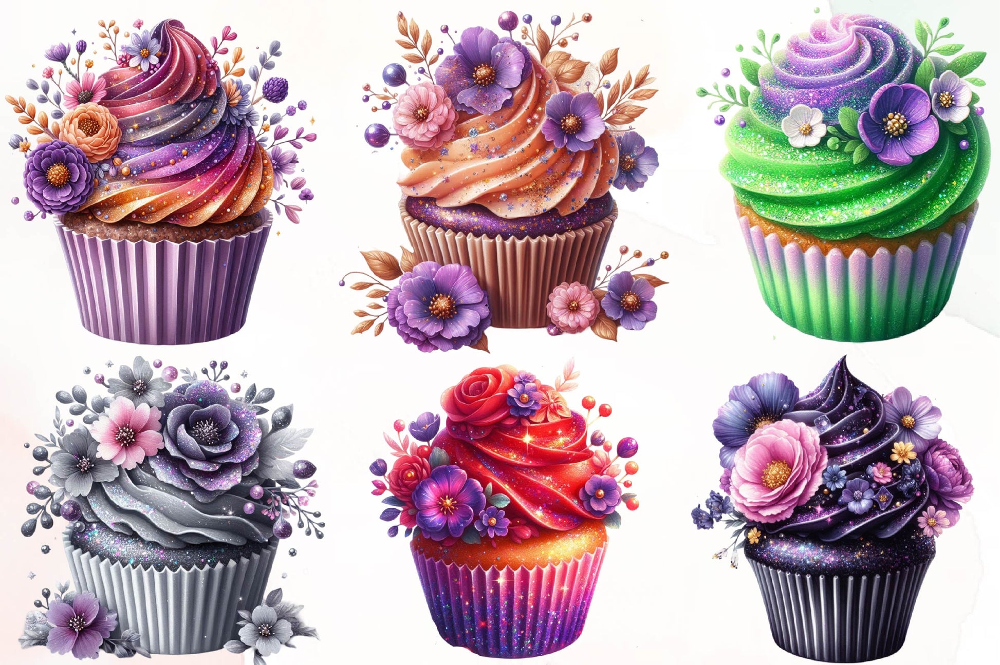 Cupcake Design Clipart Bundle - CraftNest - Digital Crafting and Art