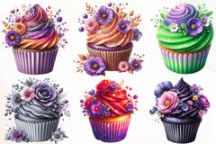 Cupcake Design Clipart Bundle - CraftNest - Digital Crafting and Art