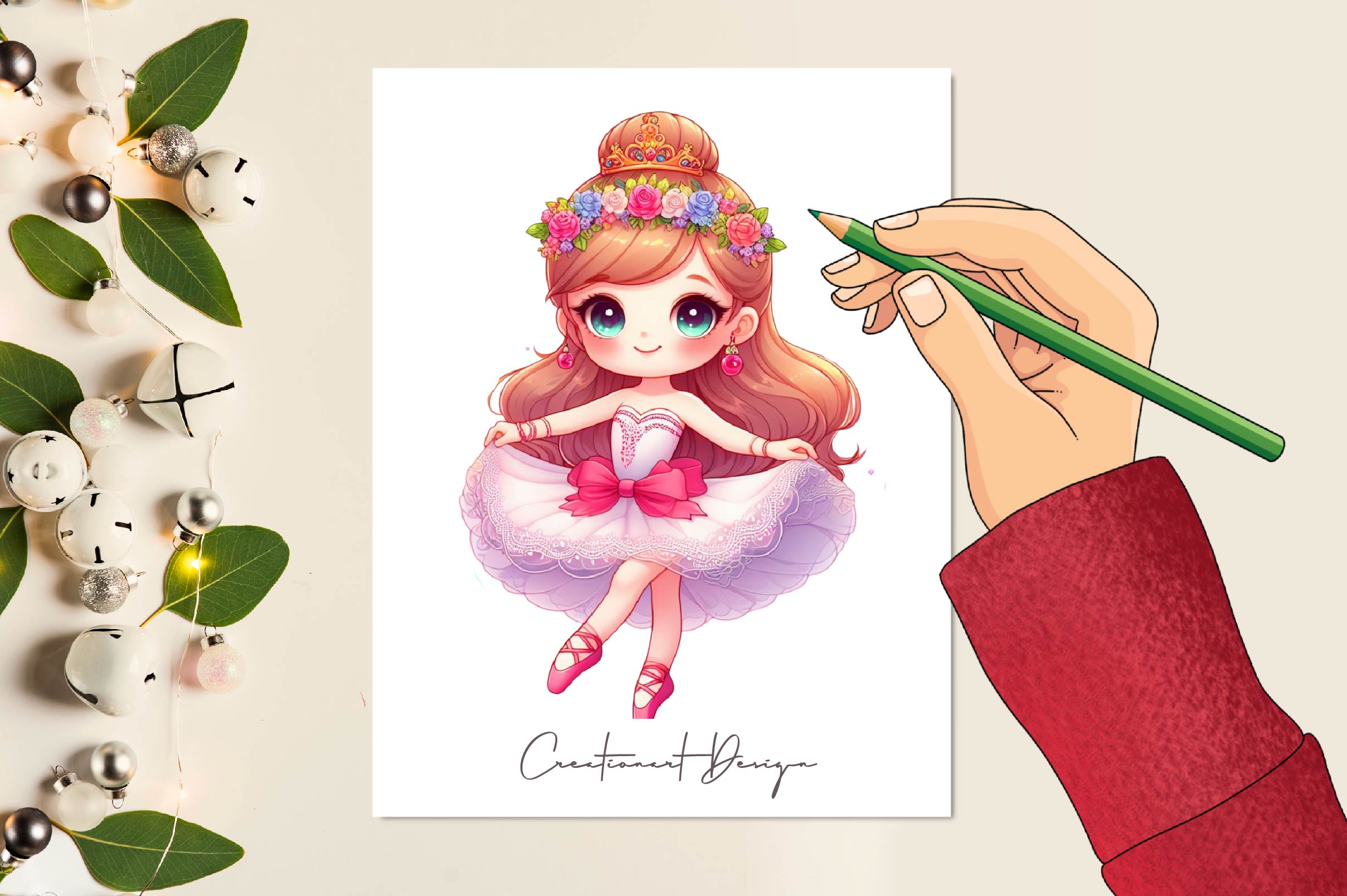 Ballet Fairy Princess Clipart Bundle - CraftNest - Digital Crafting and Art