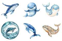 Whale Clipart - CraftNest - Digital Crafting and Art