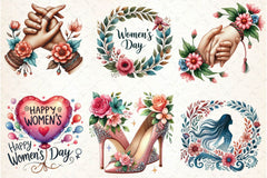 Women's Day Clipart Bundle - CraftNest - Digital Crafting and Art