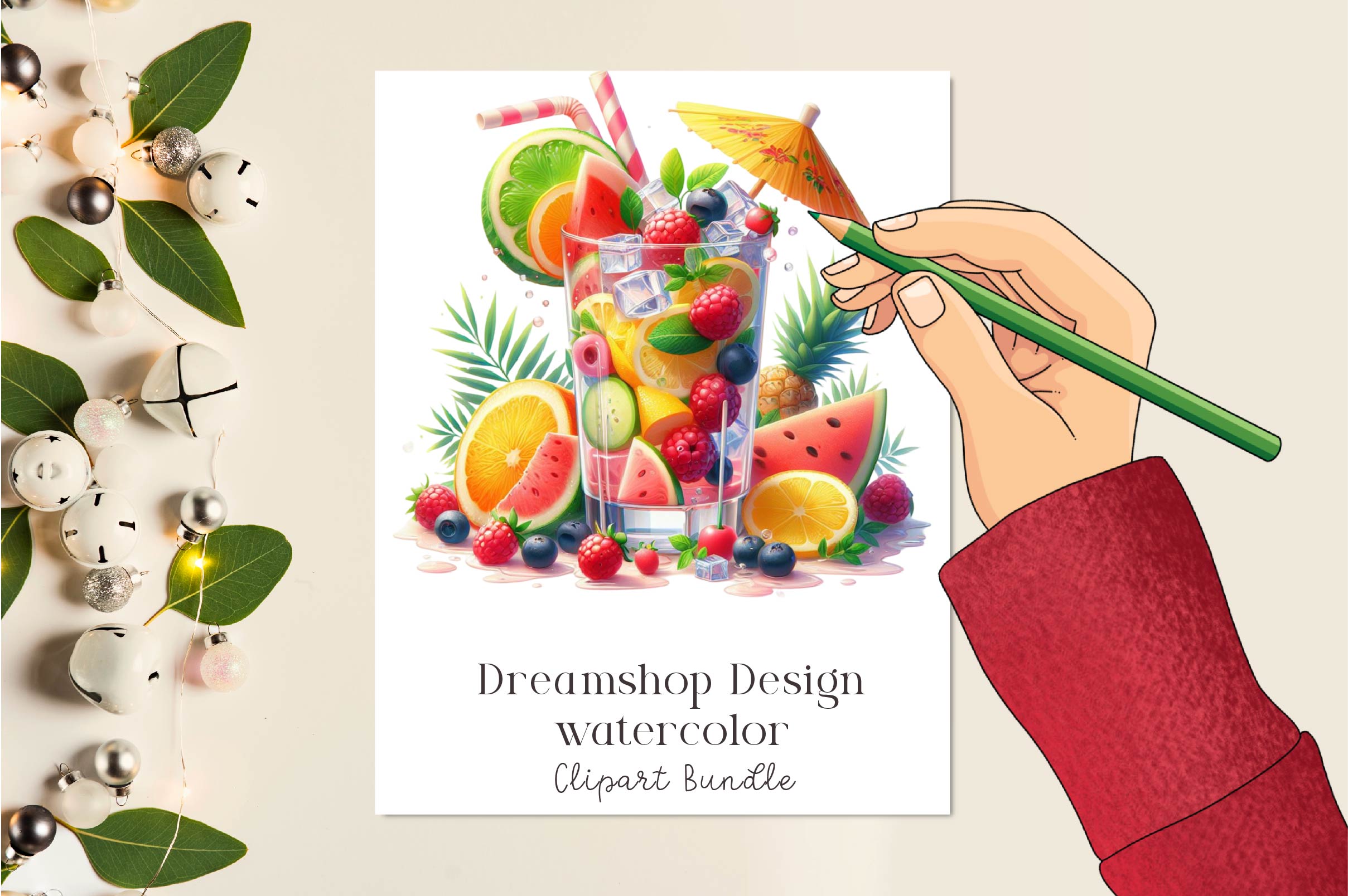 Summer Cocktail Clipart Bundle - CraftNest - Digital Crafting and Art