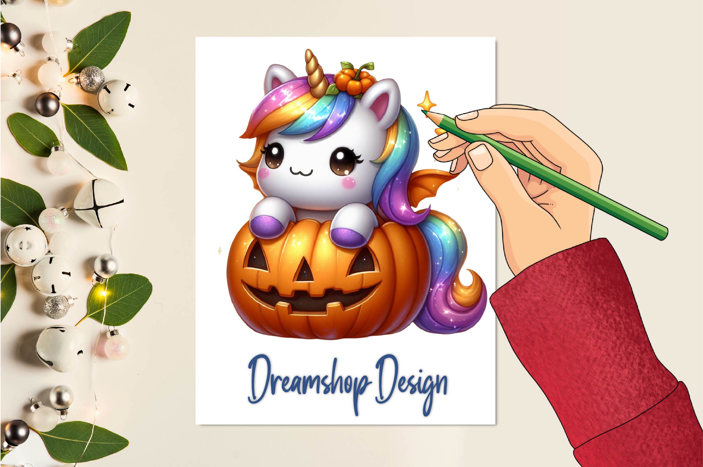 Halloween Unicorn Clipart Bundle - CraftNest - Digital Crafting and Art