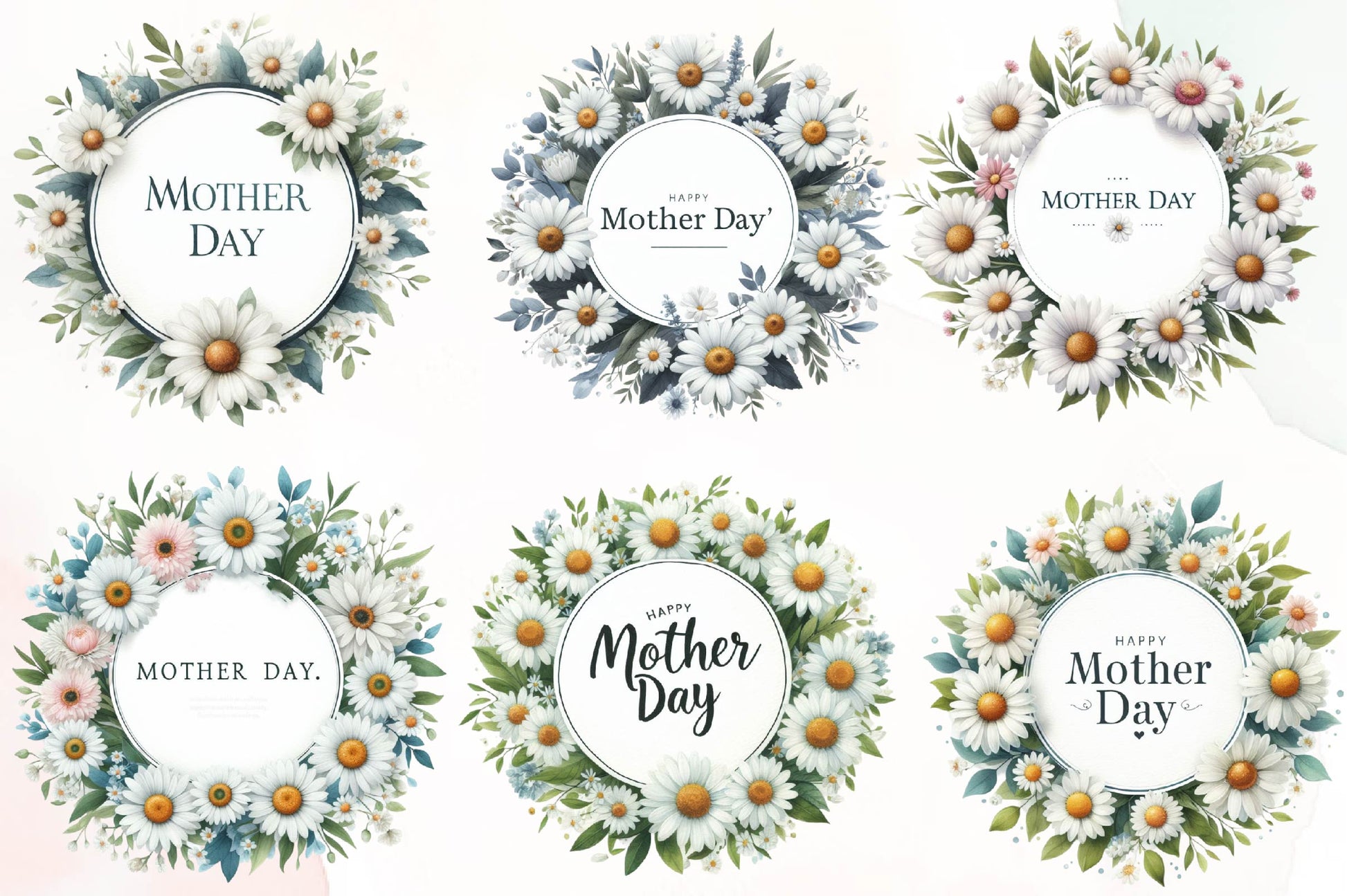 Happy Mother'S Day Floral Bouquets Clipart Bundle - CraftNest - Digital Crafting and Art