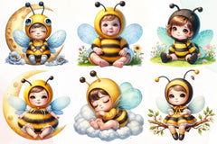 Elf Bee Bee Elves Clipart Bundle - CraftNest - Digital Crafting and Art