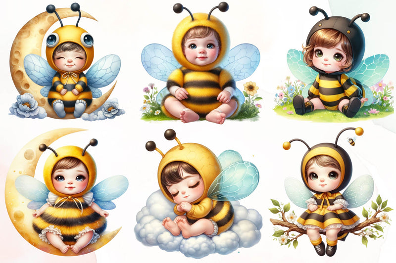 Elf Bee Bee Elves Clipart Bundle - CraftNest - Digital Crafting and Art