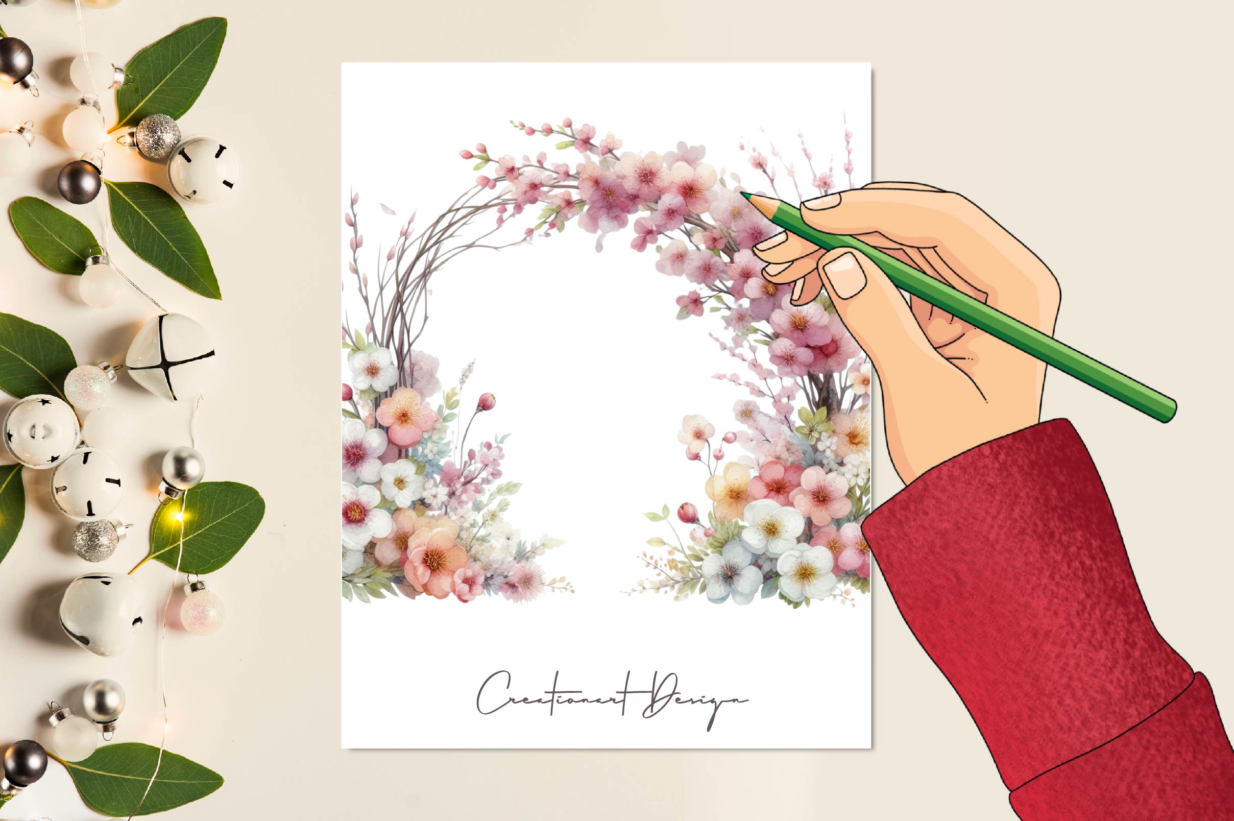 Spring Arches Clipart Bundle - CraftNest - Digital Crafting and Art