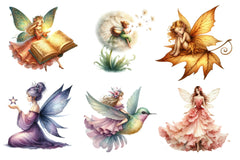 Fairytale Fairy Clipart Bundle - CraftNest - Digital Crafting and Art