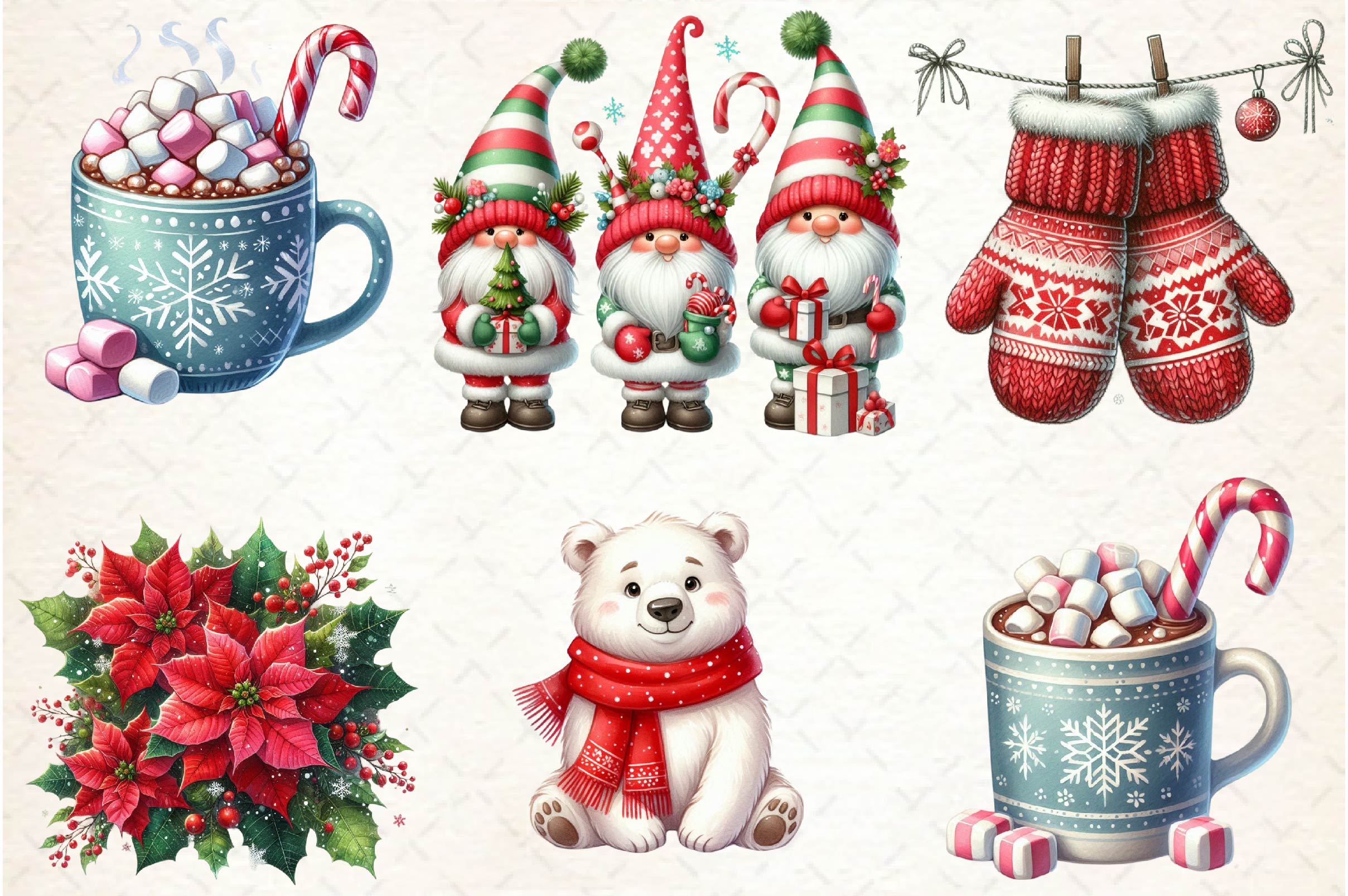 Winter Holiday Clipart Bundle - CraftNest - Digital Crafting and Art